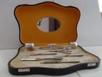 ANTIEKE zilveren nagelset garniture manicure set L103 + keur, Verzenden, Gebruikt, Overige typen