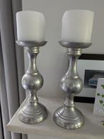Riverdale kandelaar set, 25 tot 50 cm, Ophalen of Verzenden, Zo goed als nieuw, Grijs
