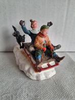 Lemax Kerstsetje Vader & Zoon op Slee, Ophalen of Verzenden