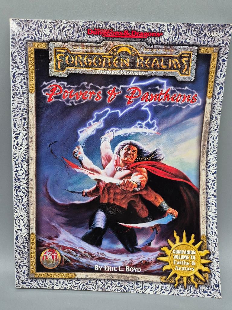 AD&D Forgotten Realms – Powers & Pantheons (TSR 9545), Hobby en Vrije tijd, Wargaming, Gebruikt, Historisch, Boek of Catalogus