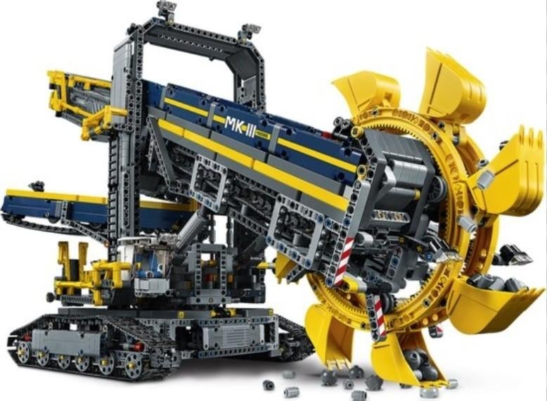 VERKOCHT!!! LEGO Technic 42055 Emmerwiel Graafmachine, Kinderen en Baby's, Speelgoed | Duplo en Lego, Gebruikt, Lego, Complete set