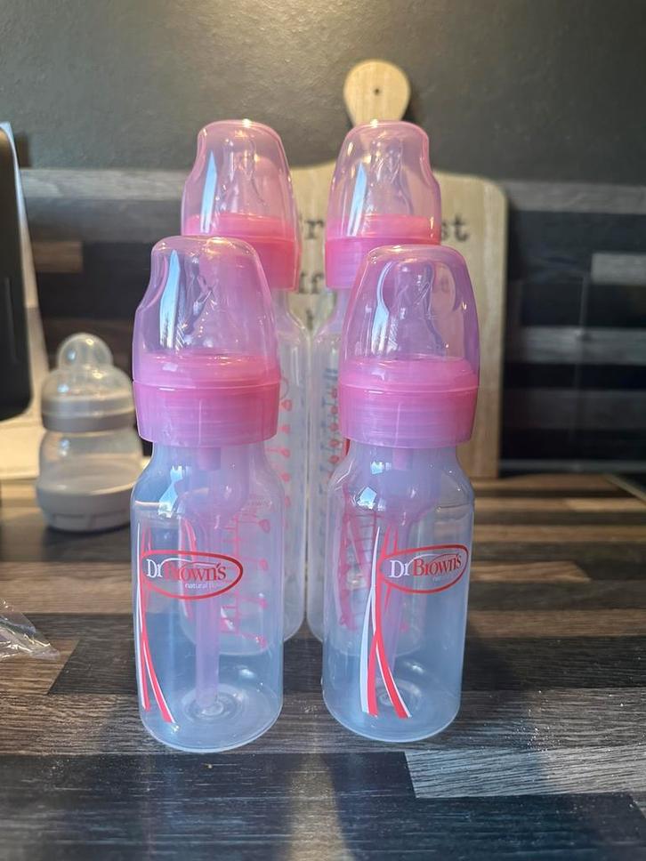 Dr browns flessenset smalle hals, Kinderen en Baby's, Babyvoeding en Toebehoren, Zo goed als nieuw, Overige typen, Verzenden