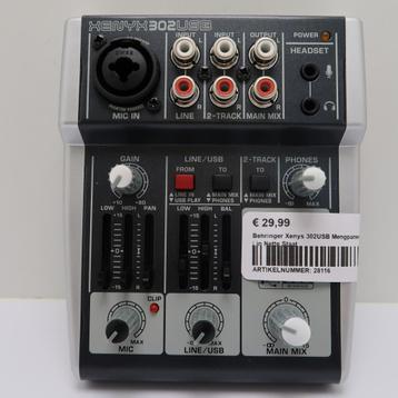 Behringer Xenys 302USB Mengpaneel | in Nette Staat beschikbaar voor biedingen