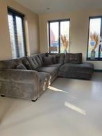 Urban Sofa hoekbank met long chair en kussens, Huis en Inrichting, Gebruikt, Hout, Ophalen