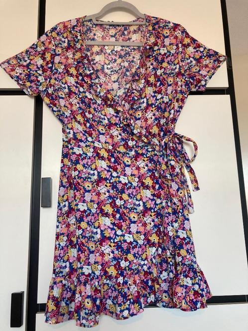 ZGAN Wikkeljurk ONLY ruches viscose maat S of 36, Kleding | Dames, Jurken, Zo goed als nieuw, Maat 36 (S), Overige kleuren, Boven de knie