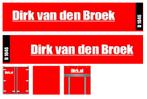 Vrachtauto decal 1:50 Dirk van den Broek ( type 1 ), Verzenden, Nieuw, Bus of Vrachtwagen, Overige merken