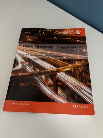 Study Book linear algebra and its applications fifth editoon beschikbaar voor biedingen