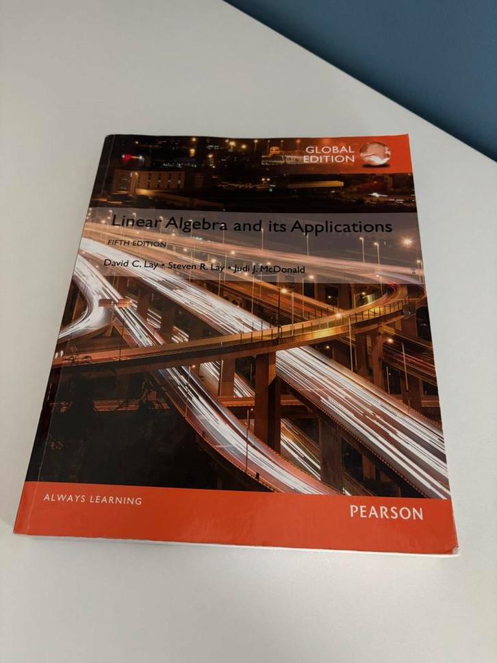 Study Book linear algebra and its applications fifth editoon, Boeken, Studieboeken en Cursussen, Zo goed als nieuw, WO, Beta, Ophalen of Verzenden