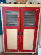 Vintage hoekkast (van Dijk en Co), 75 tot 150 cm, Raamkozijn, Ophalen of Verzenden, Zo goed als nieuw