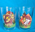 Vintage Disney The Lion King Leeuwenkoning glazen, Ophalen of Verzenden, Leeuwenkoning of Jungle Boek, Gebruikt, Servies