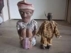 2 aziatische afrikaanse houten poppen, Verzenden