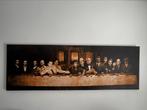 Schilderij laatste avondmaal Mafia 150x50cm canvas sepia, Antiek en Kunst, Ophalen