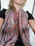 Nieuwe pashmina sjaal bruin/veelkleurig 164x73 cm, Ophalen of Verzenden, Nieuw, Sjaal