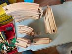 Houten treinbaan, Kinderen en Baby's, Speelgoed | Houten speelgoed, Ophalen, Gebruikt, Overige typen