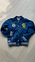 Baseball jasje mt 146-152 tussenjas zomerjas meisje blauw, Ophalen of Verzenden, Zo goed als nieuw, Meisje, Jas