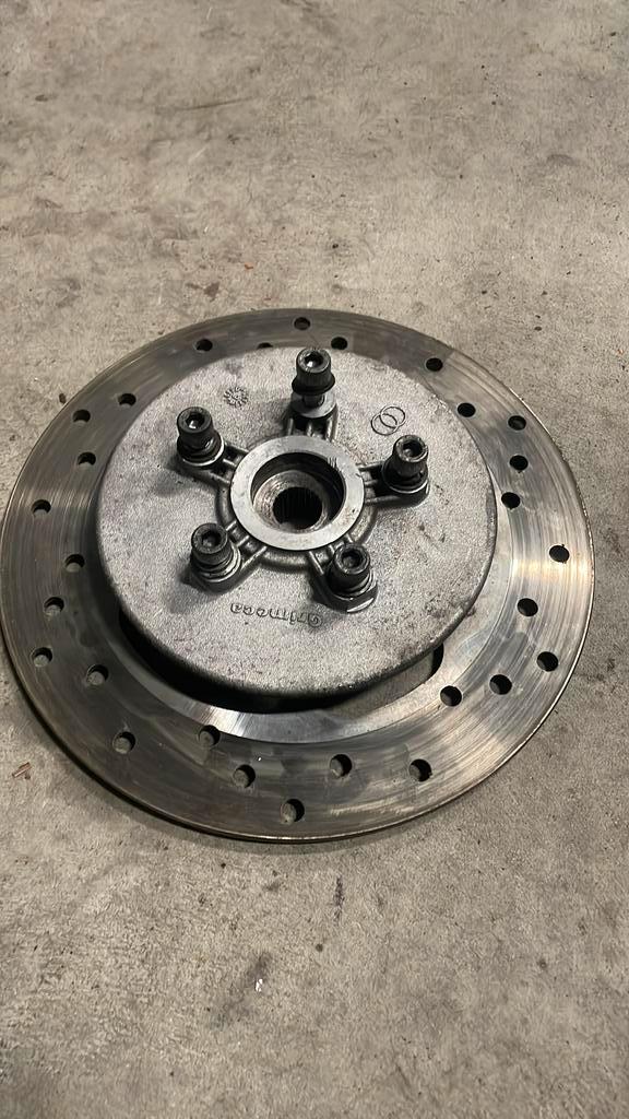 Wielnaaf met schijf ombouw dd runner 125 180, Fietsen en Brommers, Brommeronderdelen | Scooters, Piaggio, Blok, Ophalen of Verzenden