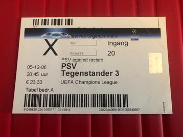 ⚽ Ticket CL PSV - Bordeaux 2006/2007 ⚽ beschikbaar voor biedingen