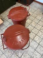 Vintage Metalen Prullenbakken Set, Antiek en Kunst, Ophalen