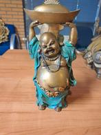 Antieke Bronzen Boeddha Beeld - Topstaat!, Ophalen of Verzenden