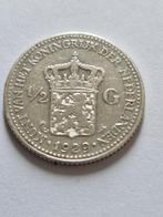 Zilveren halve gulden 1929 - Wilhelmina, Postzegels en Munten, Munten | Nederland, ½ gulden, Zilver, Ophalen of Verzenden, Koningin Wilhelmina