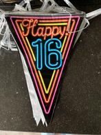 16 jaar slingers:1 nieuw  neon- goud/ zwart.1 keer gebruikt), Hobby en Vrije tijd, Feestartikelen, Ophalen, Nieuw, Versiering