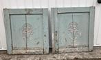 2 Brocante oude houten deurtjes, Ophalen, Gebruikt, Nvt, Nvt