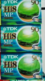 TDK Hi8 MP 90 minuten cassettes, Audio, Tv en Foto, Videocamera's Analoog, Hi 8, Ophalen of Verzenden, (Video)band