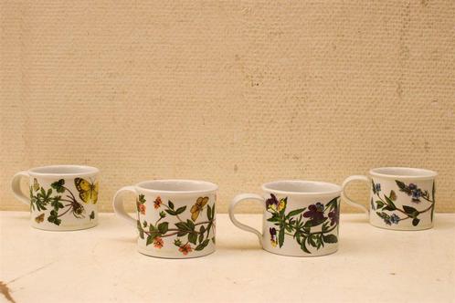 4 stuks The Botanic Garden porseleinen bekers 45328, Huis en Inrichting, Keuken | Servies, Gebruikt, Kop(pen) en/of Schotel(s)
