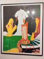 Kleurrijke Abstracte Fantasie Tekening 2, Antiek en Kunst, Ophalen of Verzenden