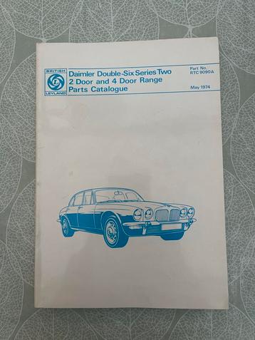 Daimler Double-Six Series Two Onderdelen Catalogus beschikbaar voor biedingen