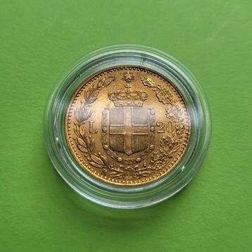 Italië 20 Lire 1882 - 5,8 gram goud beschikbaar voor biedingen
