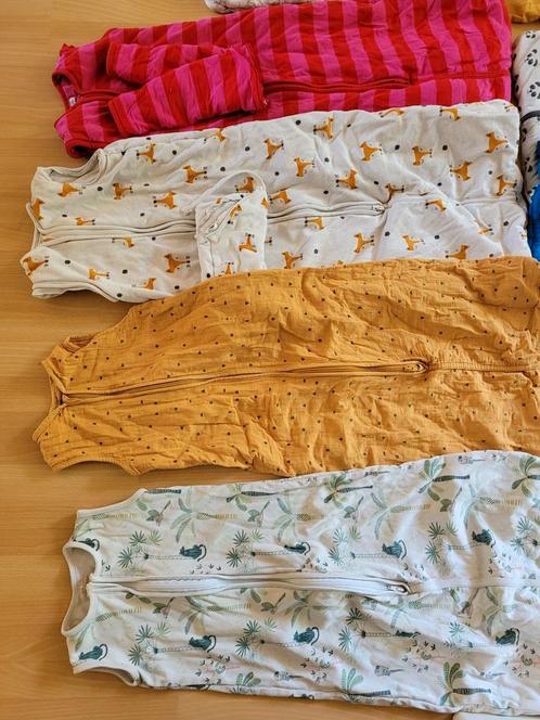vier slaapzakken 86-104 Hema, hydrofiel met mouwen, €4, Kinderen en Baby's, Dekens, Slaapzakjes en Inbakerproducten, Gebruikt