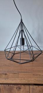 Hanglamp zwart metaal, Ophalen of Verzenden, Zo goed als nieuw, Metaal, Minder dan 50 cm