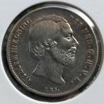 1/2 Gulden 1863 5e ( Zfr - ), Postzegels en Munten, Munten | Nederland, ½ gulden, Koning Willem III, Zilver, Ophalen of Verzenden