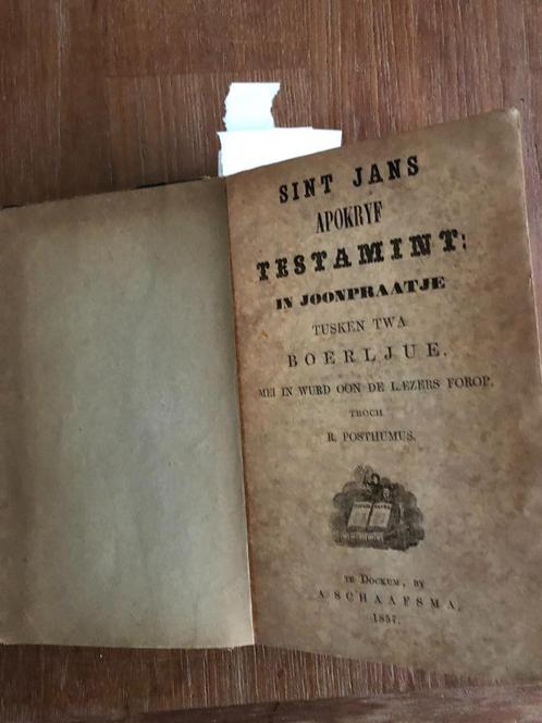 1852-1876 Zeven antieke Friiese letterkundige werken in, Antiek en Kunst, Antiek | Boeken en Bijbels, Ophalen of Verzenden