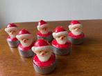6 Waxinelichtjes "Kerstman" Nieuw, Diversen, Ophalen of Verzenden, Nieuw