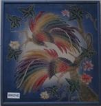 BATIK SCHILDERIJ MET VOGELS * In Lijst *, Antiek en Kunst, Kunst | Niet-Westerse kunst, Verzenden