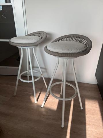 Barkrukken tuin ibizastijl 2 stuks beschikbaar voor biedingen