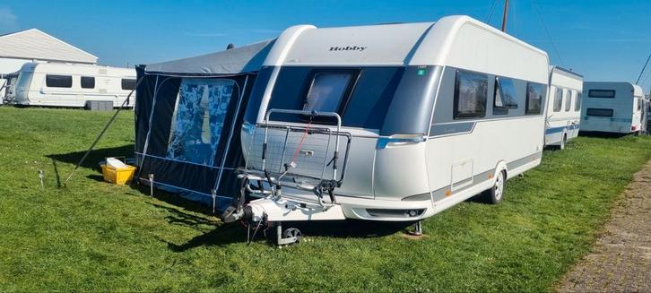 Hobby Excellent 560 CFe  bj 2016  vakantie instapklaar !!, Caravans en Kamperen, Caravans, Particulier, tot en met 4, 1250 - 1500 kg