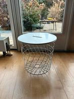 IKEA mand met blad - bijzettafel, Huis en Inrichting, Tafels | Bijzettafels, Ophalen, Minder dan 45 cm, Minder dan 55 cm, Metaal of Aluminium