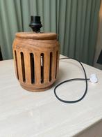 Houten Tafellamp met Open Design, Ophalen of Verzenden, Gebruikt, Hout, Minder dan 100 cm