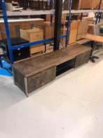 Tv meubel zeer zwaar metaal en hout, B, G, Ophalen of Verzenden, Zo goed als nieuw