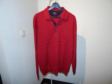 Paul & Shark wollen vintage trui rood merk stiksel borst XXL beschikbaar voor biedingen