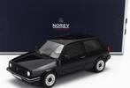 Vw golf 2 1987 zwart 1:18, Hobby en Vrije tijd, Modelauto's | 1:18, Auto, Norev, Ophalen of Verzenden, Norev