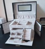 Black luxury multi-layer jewelery box with velvet inside, Zwart, Met spiegeltje(s), Ophalen of Verzenden, Zo goed als nieuw
