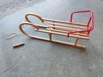 Pràchtige houten slee, Kinderen en Baby's, Speelgoed | Buiten | Sleeën, Ophalen, Rugleuning, Gebruikt, Hout