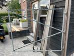 2 stuks ijzeren frame tbv dubbele poort, Ophalen, Zo goed als nieuw, 120 cm of meer, Garagedeur