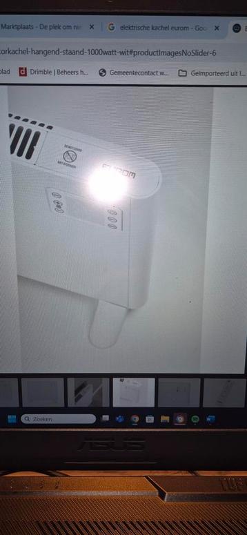 Eurom Alutherm 1000 Wifi Convectorkachel beschikbaar voor biedingen