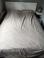 Ikea MALM bed 140x200 met lades, Huis en Inrichting, Ophalen, Gebruikt, Wit, Tweepersoons