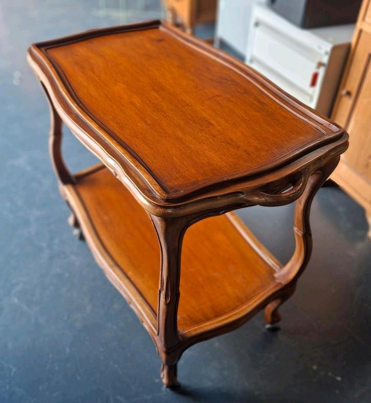 Antieke bijzettafel / theetafel, Antiek en Kunst, Antiek | Meubels | Tafels, Ophalen of Verzenden